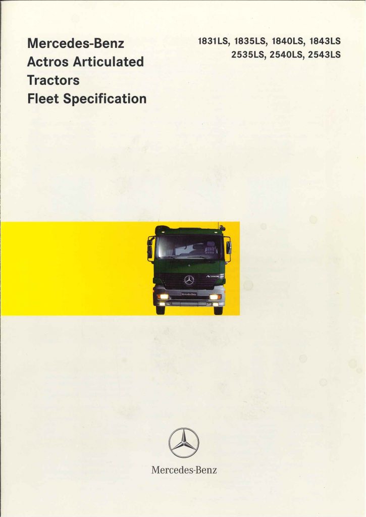 Brochure Technique Mercedes Actros Manudoc